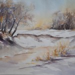 "Winter" - Aquarell